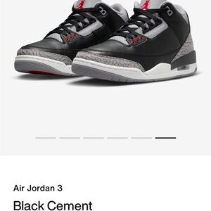 Jordan 3 Black Cement. New, never worn. Size 14